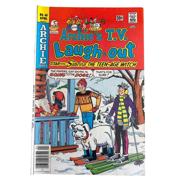 Archie Series Archies TV Laugh Out Comic #48 April 1977 Sabrina Colorful Cover - Picture 1 of 4
